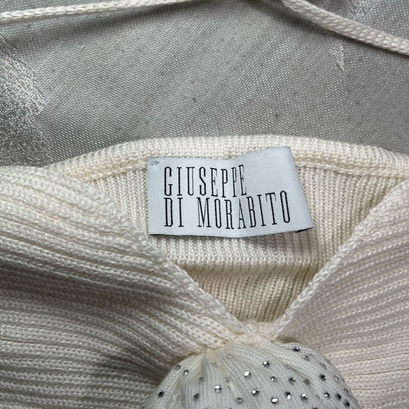 GIUSEPPE DI MORABITO | Side Cut-out Midi Skirt and Bralette in Milk White - Picture 4 of 11